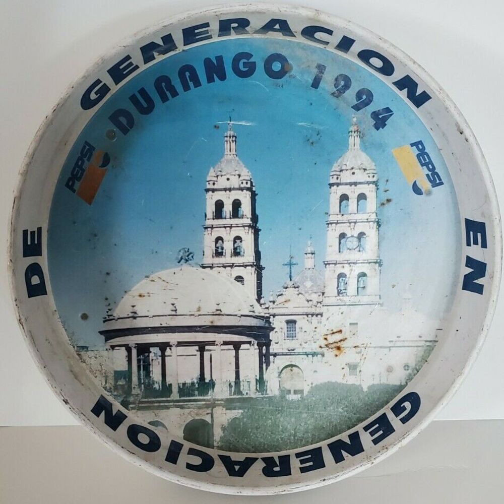 Vintage Pepsi Cola Durango Mexico Serving Tray